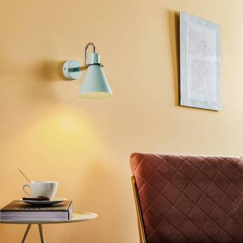 Argon Bona Light Blue Chrome Wall Lamp