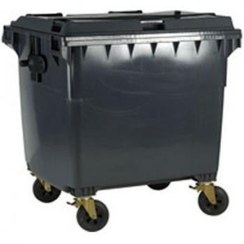 Wheelie Bin With Flat Lid 770 Litre Grey