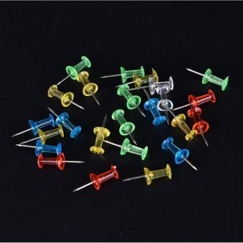 Clear Multi‑Color Cork Board Pins – 100 Units