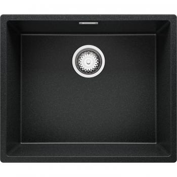 Evier London 60 Graphite – Sous Plan 56x47 cm, Granit, Kit Vidage