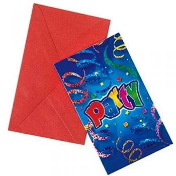 JT‑Party Paket: Lizenz, Grußkarte, Briefpapier + 6 Streamer mit Einladungskarten und Umschlägen