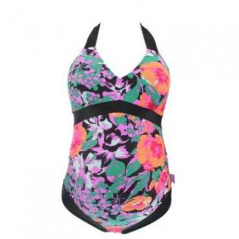 Schwangerschafts-Badekleid Petit Amour von AMAYA – Blumen-Design