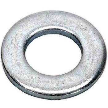 Sealey FWA817 Flat Washer M8 x 17mm Form A Zinc DIN 125 Pack of 100