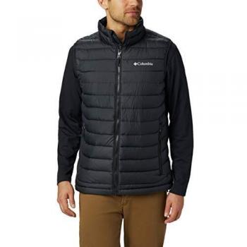 Columbia Herren Powder Lite' Ärmellose Jacke, Schwarz (Black), L