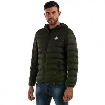 Chaqueta Acolchada de Plumón con Logotipo en el Pecho