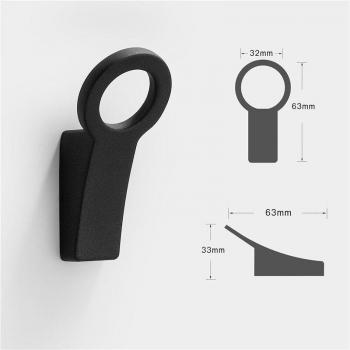 Multi-Functional Zinc Alloy Hook for Hats and Coats