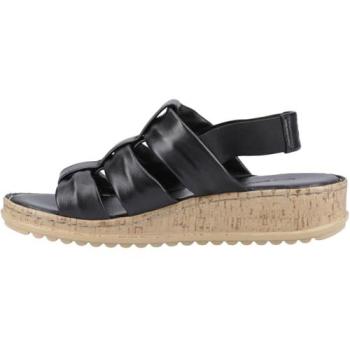 Hush Puppies Women’s Wide Fit Black Sandals