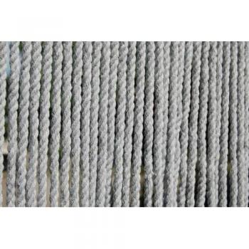 Rideau de porte en corde gris Toulon 90 x 210 cm, semi-transparent avec œillets