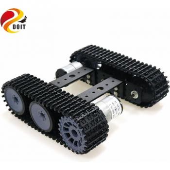 Mini TP100 Aluminum Alloy Caterpillar Platform with 12V 350rpm Motor