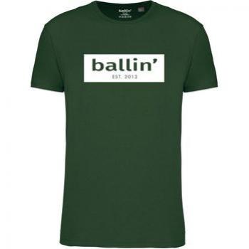 Tee Ballin 2013 Green Cut-Out Logo a Maniche Corte