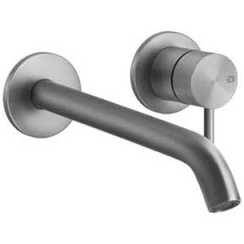 Gessi 316 Flessa – Unterputz-Einhebelmischer Set, Waschtisch mit Einzelrosetten D65 mm, 54089, Edelstahl matt gebürstet