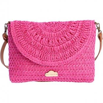 Bolso Playa Fucsia Don Algodón con Cremallera