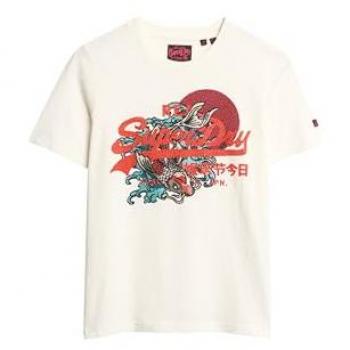 Superdry Camiseta Casual Manga Cortas con Logotipo Tokyo