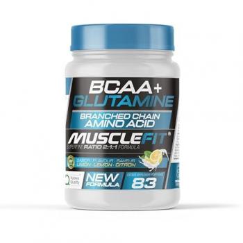 Glutamine + BCAA Saveur Citron 500g MuscleFit
