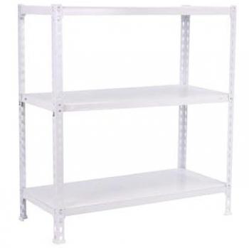 SimonRack Estantería de Almacenaje Metálica, 900x900x300 mm, 3 Baldas, Capacidad de 70 kg por balda, Blanco
