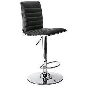 Alphason ABS1301-BLK Colby High Back PU Barstool