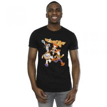 Toy Story “Run Away” Men’s Halloween Shirt – 100% Cotton, Large, Black