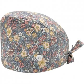 Sombrero ajustable para enfermeras con diseño floral