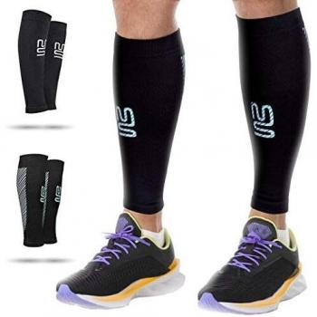Modetro Sports Calf Compression Sleeves (True Graduated 20-30mmhg Compression)