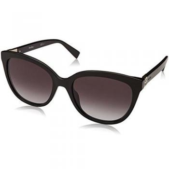 Max Mara MM Tile 9O 807 55 Gafas de sol, Negro (Negro/Verde)