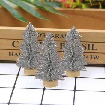 10PCS 6CM Christmas Pine Tree Set for Home Decoration