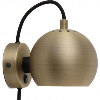 FRANDSEN Ball Magnet Antique Brass Wall Lamp