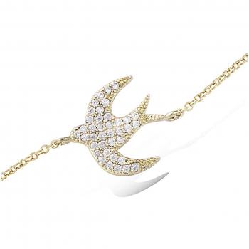Les Trésors De Lily – Elegantes Armband „Hirondelle“ in Weißgold