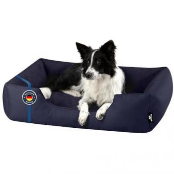 Beddog Zara Reflet Douillet 80×65 cm – Panier Canin Bleu Marine