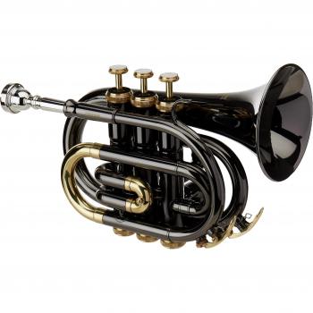 Roy Benson PT101K Pocket Trumpet Black and Gold