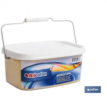 PINTURA PLÁSTICA MONOCAPA BEIGE X 2.5 LITROS