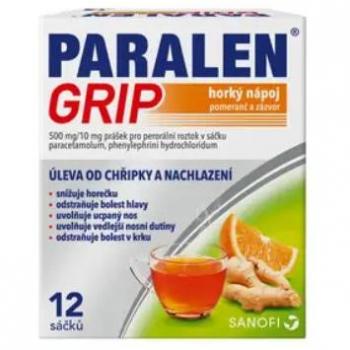 Paralen Grip Horký Nápoj Pomeranč A Zázvor sáčky 12ks