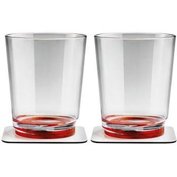 Silwy Tritan-Magnetgläser 250 ml Rot im 2er Set