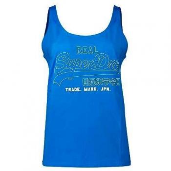 Chaleco para mujer Superdry VL Outline Pop Entry azul
