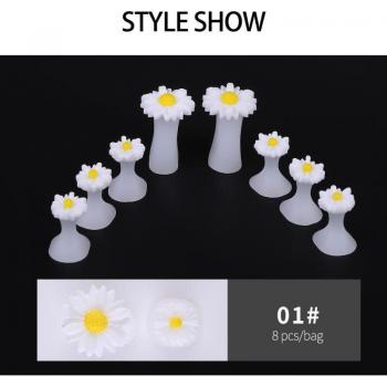 8Pcs Silicone Toe Divider for Nail Art