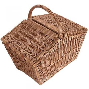 Premium Red Hamper Wicker Picnic Basket