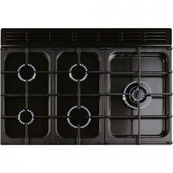 Rangemaster EDL90DFFSL/C (117190) Encore Deluxe 90cm DF Range Cooker, Slate/Chrome