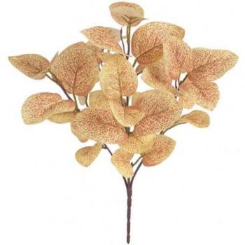 Faux Forest Accent: Non-Faded 1-Piece Realistic Eucalyptus Leaf Branch Set