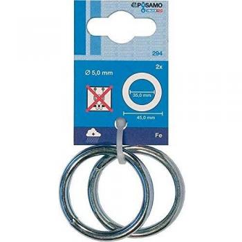 PÖSAMO Anneau Zinc 9,0mm Ø40mm par 2