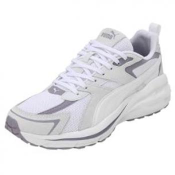 PUMA Hypnotic LS Sneaker für Erwachsene in Größe 47, Silberne Nebel/Weiß/Purpur/Grau