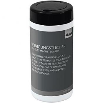 Lingettes SIGEL pour Nettoyage de Tableaux, 100 Pièces