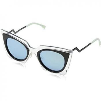 FENDI Gafas de Sol FF 0117/S Crystal Black/Azure Grey Speckled