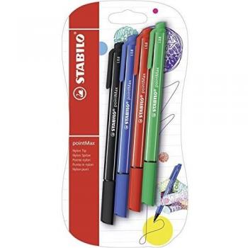 Boîte de 4 Stylos-Feutres Stabilo PointMax