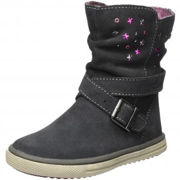 Lurchi Mädchen CINA-TEX Stiefeletten, Dunkelgrau (Charcoal 25), Größe 27 EU
