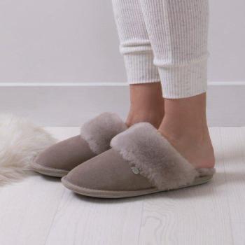 Just Sheepskin Pantoufles Duchess en Laine de Mouton