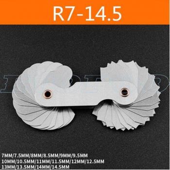 Medidor de Radio R1‑6.5 – 26‑80 mm – Calibrador Convexo Cóncavo