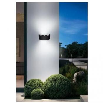 Applìa Externa LED 16W Crown IP65 su e giù nero luce calda fredda naturale bianco freddo