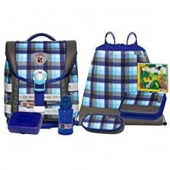 McNeill Caro Blue Ergo Light Fashion Line Schulranzen-Set 6‑Tlg