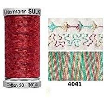 Gutermann No. 30 Variegated Cotton Thread 4041