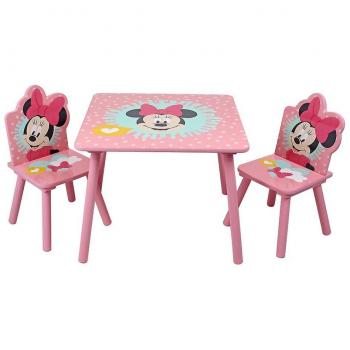 Conjunto de mesa y sillas Minnie