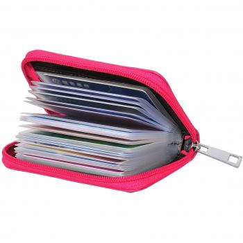 Men's & Women's Genuine Leather Business Card Holder Wallet